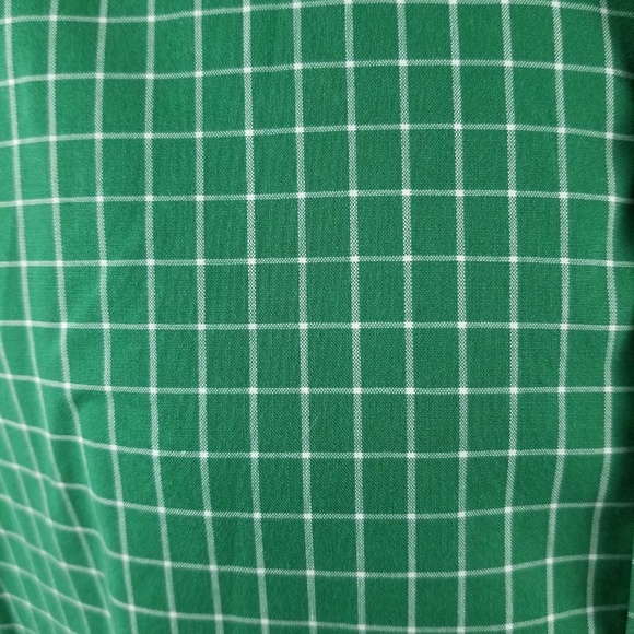 LL BEAN Mens Green Windowpane Sz M Traditional Fit - Picture 4 of 8